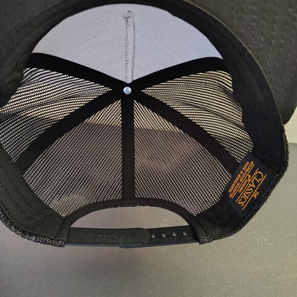 Flames Of Durga Hat Cap Snap Back Black Mesh Trucker Embroidered Lion Logo - Picture 7 of 10